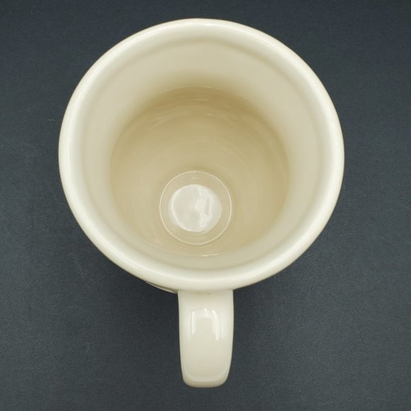 Longaberger Pottery Woven Traditions Red Footed Pedestal Latte Mug - Picture 5 of 7